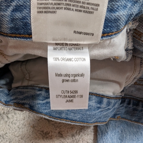 Agolde Jeans Womens 28 Blue Spectator Jaime High Rise Classic Slim Straight 28” - Picture 9 of 11